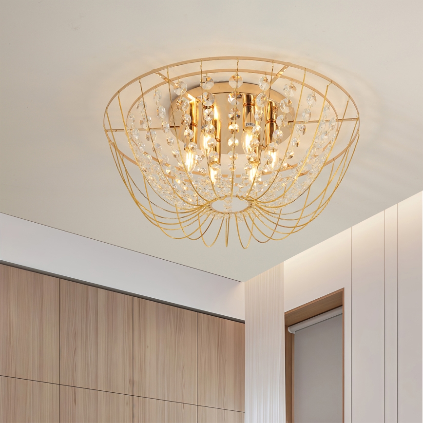 Brilagi - Flush-mount chandelier VASTERAS 6xE14/40W/230V Ø 60 cm