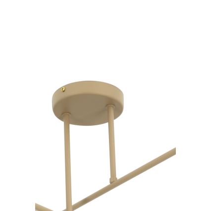 Brilagi - Flush-mount chandelier VIRGO 4xE14/40W/230V beige/gold