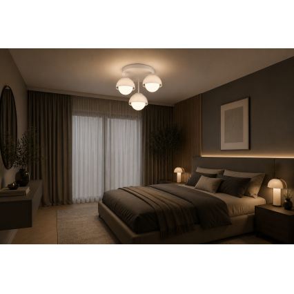 BRILAGI - Flush-mounted ceiling light COSMO 3xE27/60W/230V white/gold