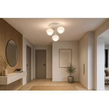 BRILAGI - Flush-mounted ceiling light COSMO 3xE27/60W/230V white/gold