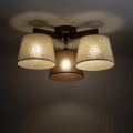 Brilagi - Flush-mounted ceiling light LATTE 3xE27/15W/230V pine/mix