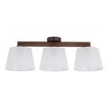 Brilagi - Flush-mounted ceiling light LATTE 3xE27/60W/230V pine/white