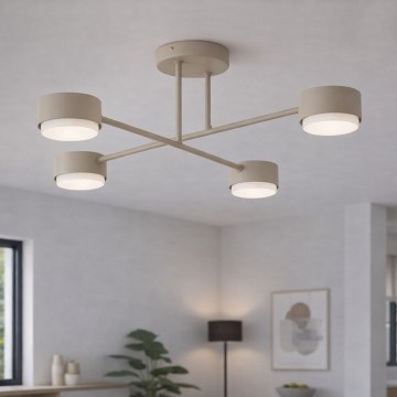Brilagi - Flush-mounted ceiling light MONO 4xGX53/12W/230V Black