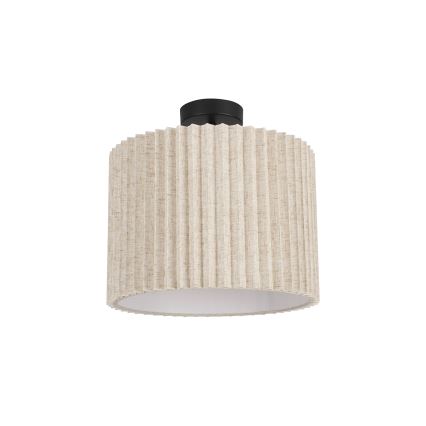 Brilagi - Flush-mounted ceiling light NORDIC WAVE 1xE27/15W/230V Ø 32 cm linen/black
