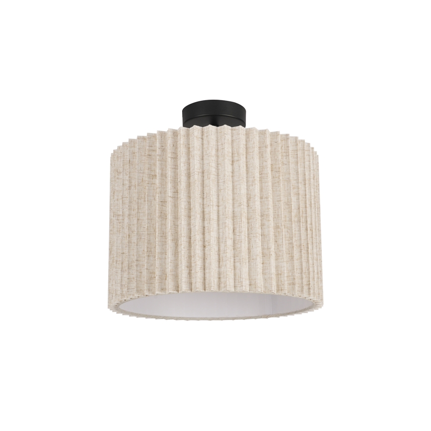Brilagi - Flush-mounted ceiling light NORDIC WAVE 1xE27/15W/230V Ø 32 cm linen/black
