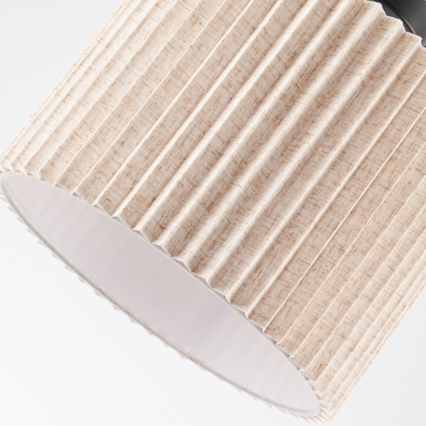 Brilagi - Flush-mounted ceiling light NORDIC WAVE 1xE27/15W/230V Ø 32 cm linen/black