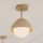 Brilagi - Flush-mounted chandelier 1xE27/60W/230V beige/gold