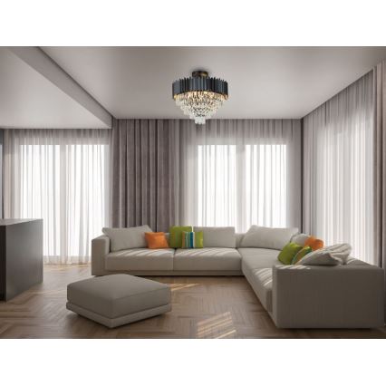 Brilagi - Flush-mounted chandelier CARLOS 9xE14/40W/230V Ø 60 cm