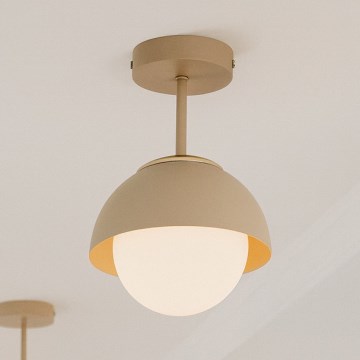 Brilagi - Flush-mounted chandelier COSMO 1xE27/60W/230V beige/gold