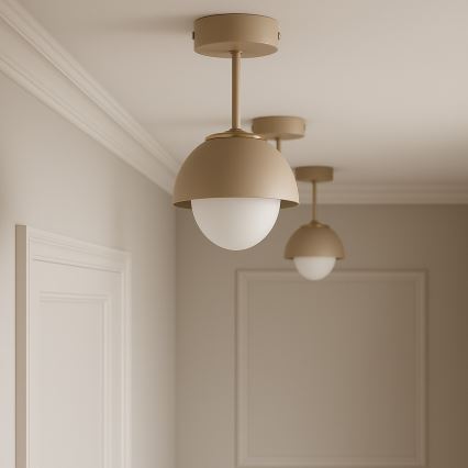 Brilagi - Flush-mounted chandelier COSMO 1xE27/60W/230V beige/gold