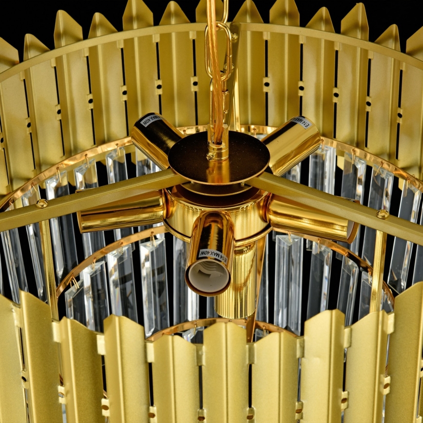 Brilagi - Flush-mounted chandelier CRISTAL 5xE14/40W/230V Ø 43 cm