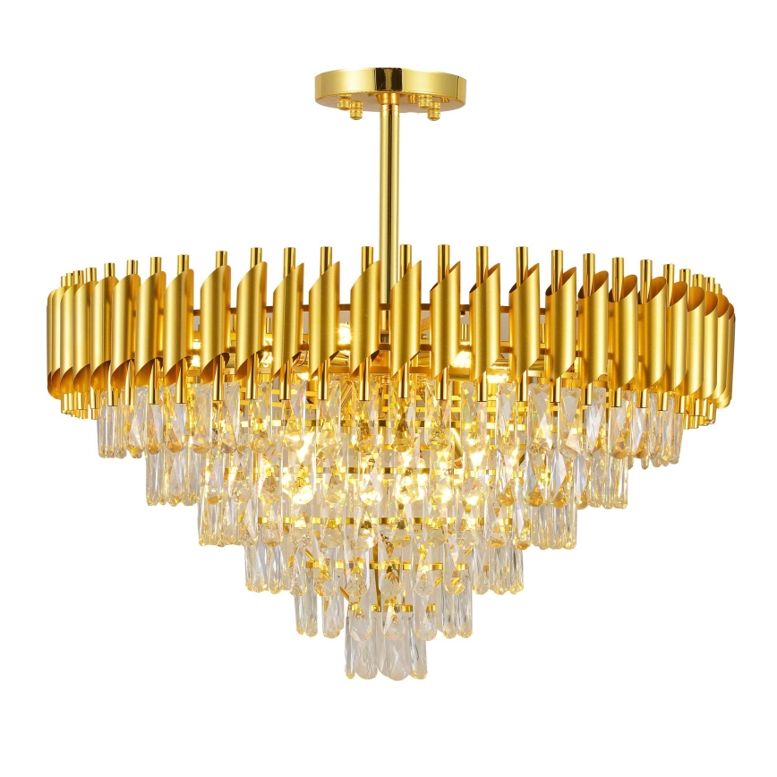BRILAGI - Flush-mounted chandelier ECLIPSE 12xE14/10W/230V Ø 78 cm gold
