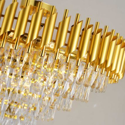 BRILAGI - Flush-mounted chandelier ECLIPSE 12xE14/10W/230V Ø 78 cm gold