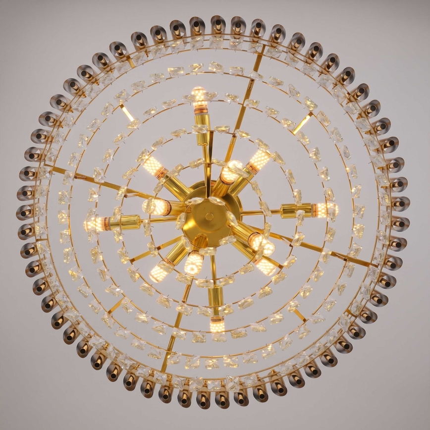 BRILAGI - Flush-mounted chandelier ECLIPSE 12xE14/10W/230V Ø 78 cm gold