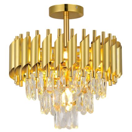 Brilagi - Flush-mounted chandelier ECLIPSE 5xE14/10W/230V Ø 38 cm gold