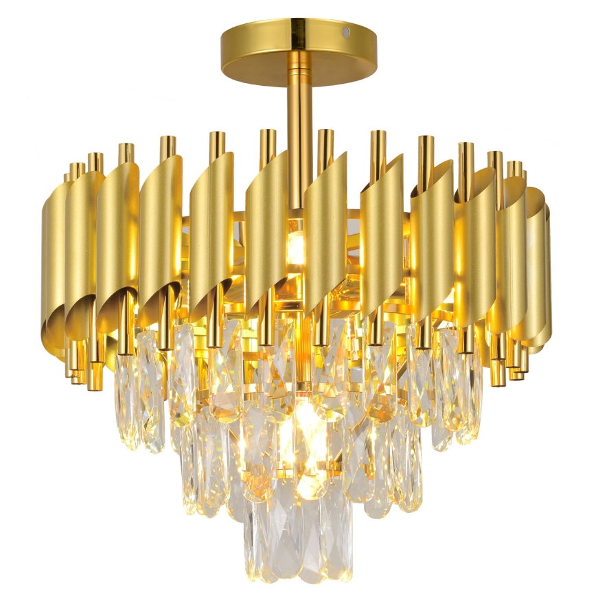 Brilagi - Flush-mounted chandelier ECLIPSE 5xE14/10W/230V Ø 38 cm gold