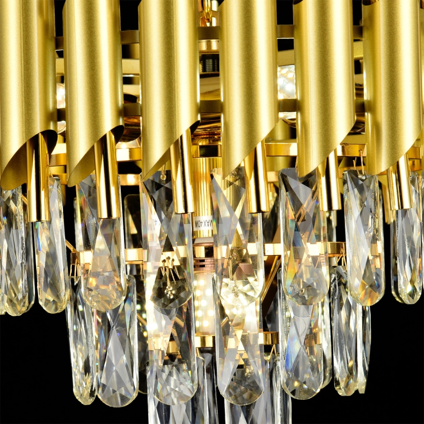 Brilagi - Flush-mounted chandelier ECLIPSE 5xE14/10W/230V Ø 38 cm gold