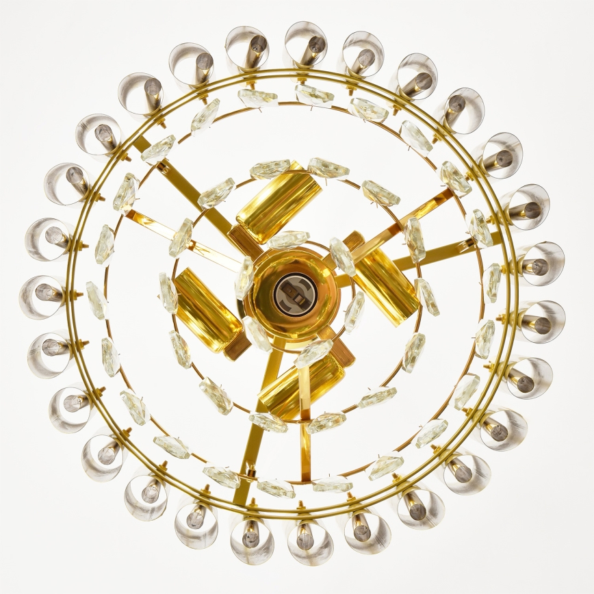 Brilagi - Flush-mounted chandelier ECLIPSE 5xE14/10W/230V Ø 38 cm gold