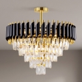 BRILAGI - Flush-mounted chandelier ECLIPSE 9xE14/10W/230V Ø 58 cm gold/black