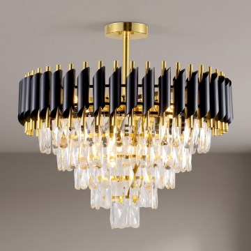 BRILAGI - Flush-mounted chandelier ECLIPSE 9xE14/10W/230V Ø 58 cm gold/black