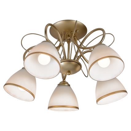Brilagi - Flush-mounted chandelier FRED 5xE27/60W/230V Ø 59 cm gold
