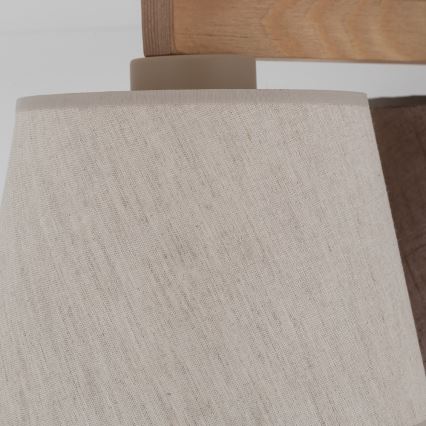 Brilagi - Flush-mounted chandelier LATTE 3xE27/15W/230V pine/mix