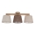 Brilagi - Flush-mounted chandelier LATTE 3xE27/60W/230V pine/mix