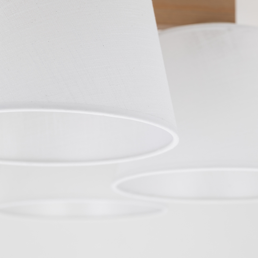 Brilagi - Flush-mounted chandelier LATTE SABIA 5xE27/60W/230V pine/white