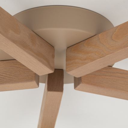 Brilagi - Flush-mounted chandelier LATTE SABIA 5xE27/60W/230V pine/white