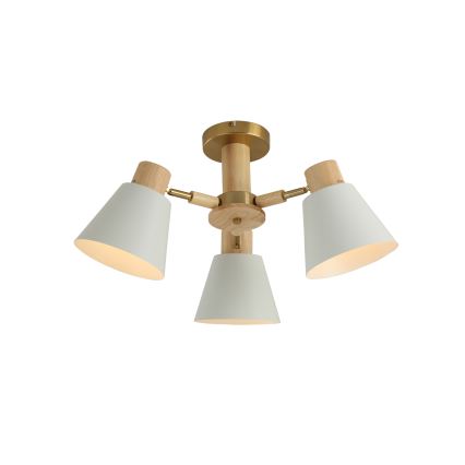 Brilagi - Flush-mounted chandelier LUND WOOD 3xE27/40W/230V Ø 50 cm wood