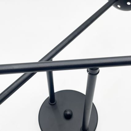 Brilagi - Flush-mounted chandelier MALIVA 4xE14/15W/230V Black/Clear