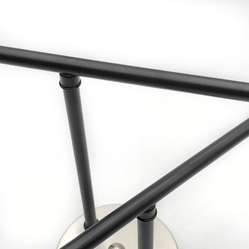 Brilagi - Flush-mounted chandelier MALIVA 4xE14/15W/230V matte chrome/smoked