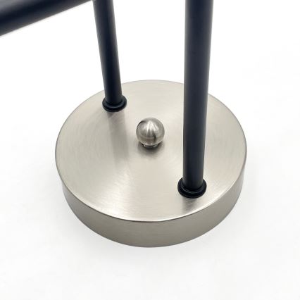 Brilagi - Flush-mounted chandelier MALIVA 4xE14/15W/230V matte chrome/smoked