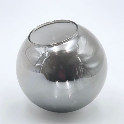 Brilagi - Flush-mounted chandelier MALIVA 6xE14/15W/230V matte chrome/smoked