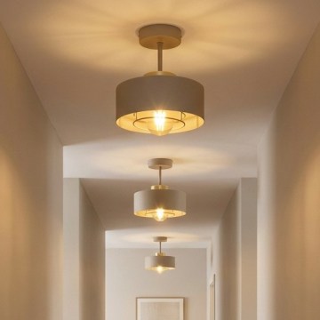 BRILAGI - Flush-mounted chandelier SPRING 1xE27/60W/230V Ø 20 cm beige/gold