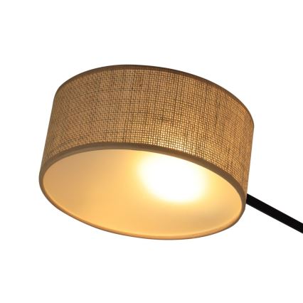 Brilagi - Flush-Mounted Chandelier VIRGO 4xE14/40W/230V beige/black