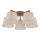 Brilagi - Flush‑mount chandelier LATTE SABIA 5xE27/60W/230V pine/cream