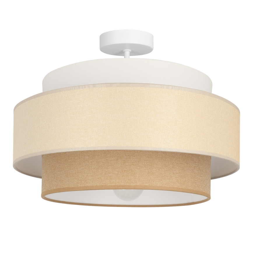 Brilagi - Flush‑mount chandelier RESNA 1xE27/60W/230V Ø 40 cm cream/beige