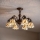 Brilagi - FOLIA Tiffany stained-glass flush-mount chandelier 6xE27/60W/230V pr. 60 cm
