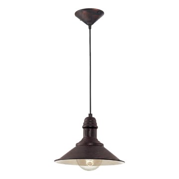 Brilagi - FORGE Cable Pendant 1xE27/60W/230V Ø 22 cm Black