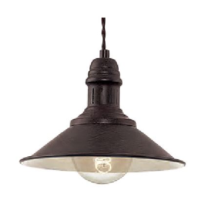 Brilagi - FORGE Cable Pendant 1xE27/60W/230V Ø 22 cm Black