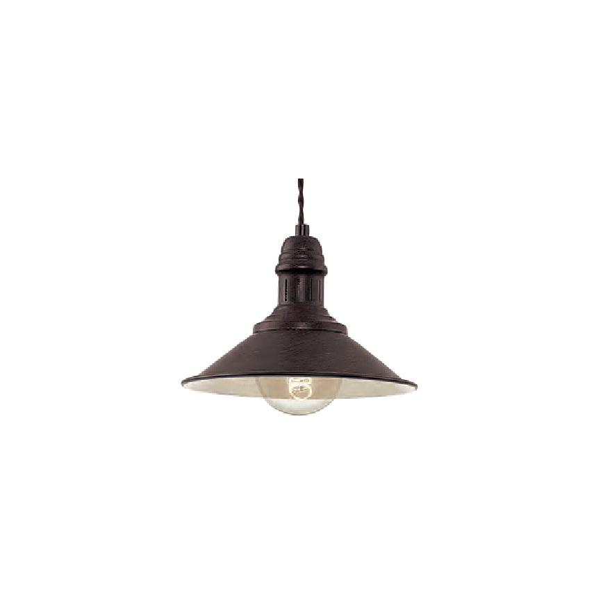 Brilagi - FORGE Cable Pendant 1xE27/60W/230V Ø 22 cm Black
