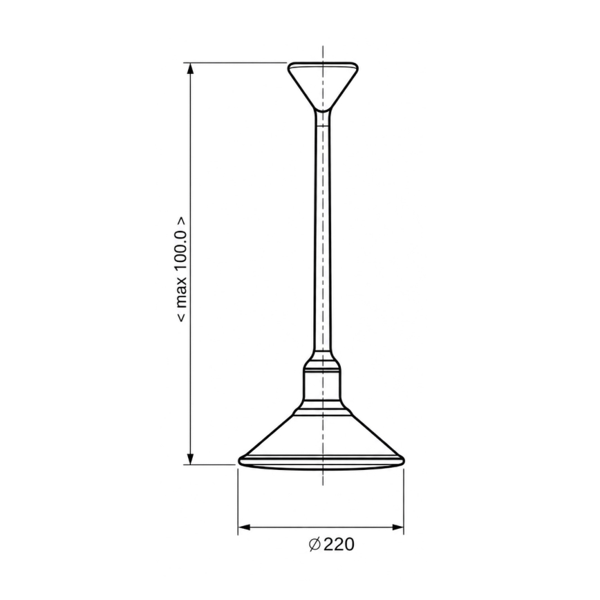BRILAGI - FORGE Cable Pendant 1xE27/60W/230V Ø 22 cm Brown