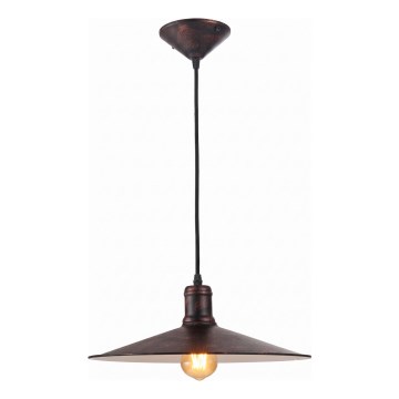 Brilagi - FORGE Cable Pendant Light 1xE27/60W/230V Ø36 cm Copper/Patina