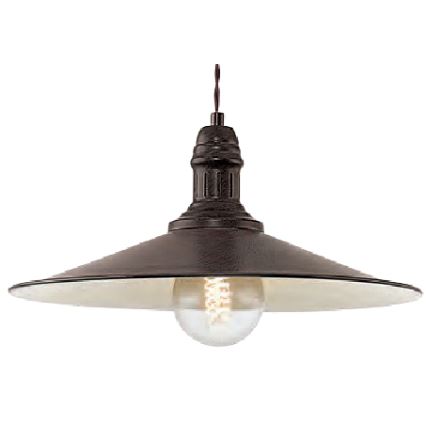 Brilagi - FORGE cable-suspended pendant 1xE27/60W/230V Ø 36 cm black