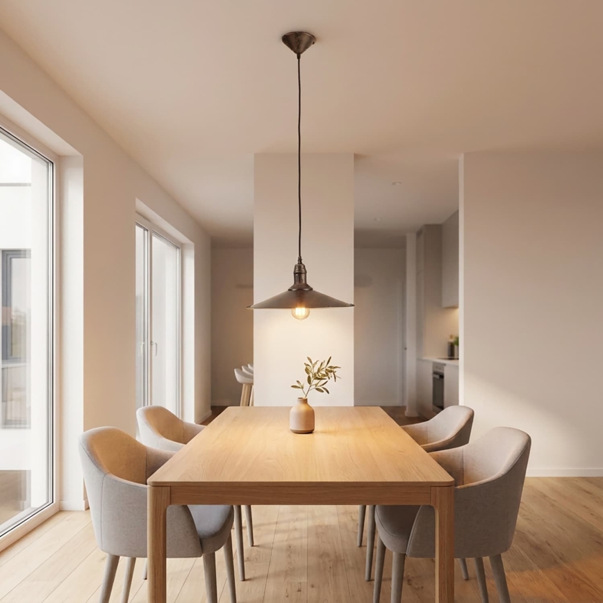 BRILAGI - FORGE Pendant Light on Cable 1xE27/60W/230V Ø 36 cm Brown