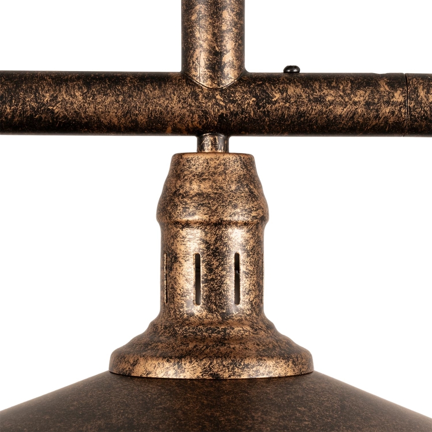BRILAGI - FORGE Rod-Mounted Chandelier 3xE27/60W/230V Copper/Patina