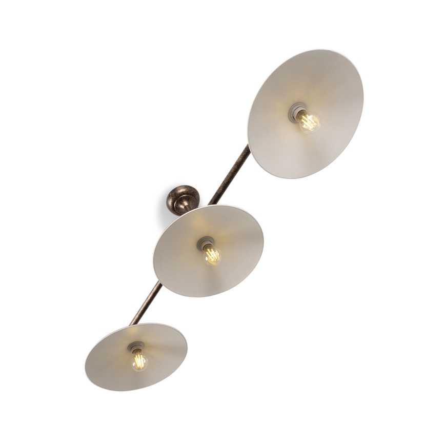 BRILAGI - FORGE Rod-Mounted Chandelier 3xE27/60W/230V Copper/Patina