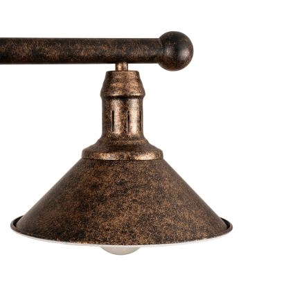 BRILAGI - FORGE Rod-Mounted Pendant 2xE27/60W/230V Copper/Patina