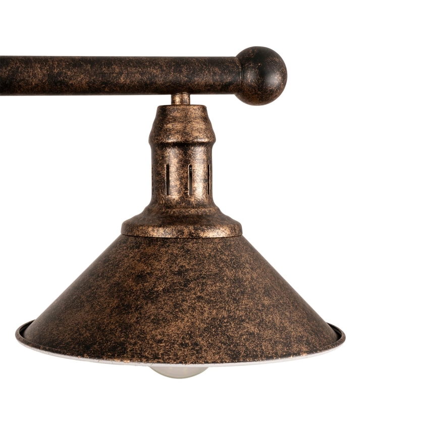 BRILAGI - FORGE Rod-Mounted Pendant 2xE27/60W/230V Copper/Patina